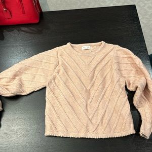Pale pink Allison sweater